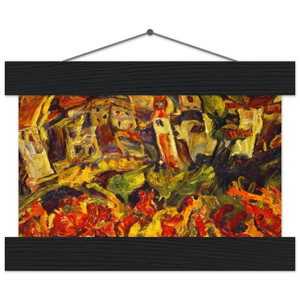 Chaim Soutine Houses with Pointed Roofs Matte Paper Poster with Hanger