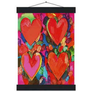 Jim Dine  FOUR HEARTS 1969 Museum-Quality Matte Paper Poster with Hanger