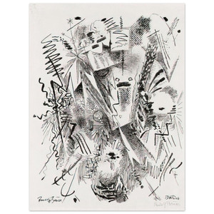 Rudolf Bauer  BANTAMA 1921 Aluminum Print