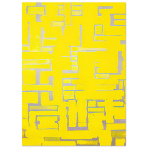 Ad Reinhardt  Untitled Yellow and White  1950 Fine Art Poster / Art Print