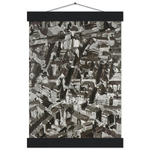 Gerhard Richter  TOWNSCAPE D 1968 Museum-Quality Matte Paper Poster with Hanger