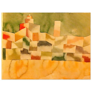 Paul Klee  ORIENTAL ARCHITECTURE 1929 Aluminum Print