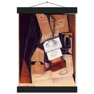 Juan Gris  THE COFFEE GRINDER 1916 Museum-Quality Matte Paper Poster with Hanger