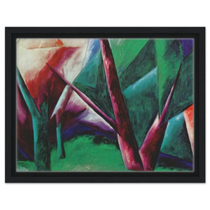Natalia Goncharova  Forest Redgreen  1914 Framed Canvas