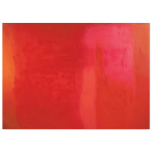 Esteban Vicente  RED FIELD 1972 Fine Art Poster / Art Print