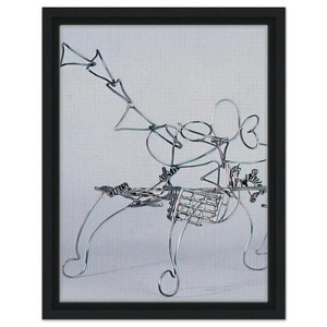 Nancy Graves  TRIANGLE 1987 Framed Canvas