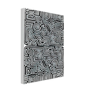 Keith Haring  LABYRINTH 1989 N2 Canvas