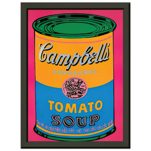 Andy Warhol  Campbells Soup Can  Premium Metal Framed Art Print / Poster