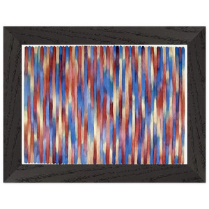 Gene Davis  Banjo  1981 Premium Wooden Framed Art Print / Poster