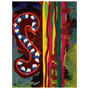 John Hoyland  Spirit Night  180698  1998 Wood Print