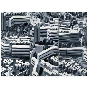 Gerhard Richter  TOWNSCAPE TR 1969 Aluminum Print