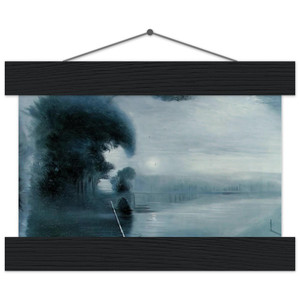 Dali: Hitler's Face Moonlit Landscape Metamorphosis Matte Poster with Hanger