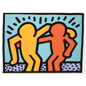 Keith Haring  BEST BUDDIES 1990 N2 Fine Art Poster / Art Print