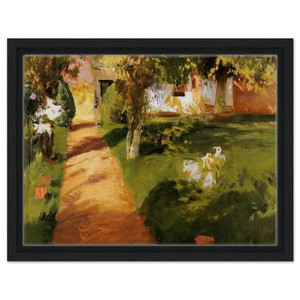 John Singer Sargent  Millets Garden Framed Canvas