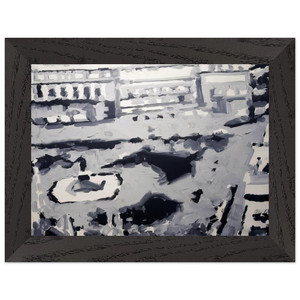 Gerhard Richter  TOWNSCAPE M6 1968 Premium Wooden Framed Art Print / Poster
