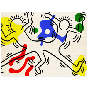 Keith Haring  UNTITLED 1986 N3 Wood Print