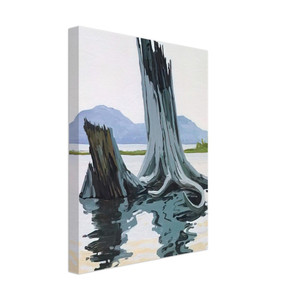 Neil Welliver  Stumps and Allagash  1998 Canvas