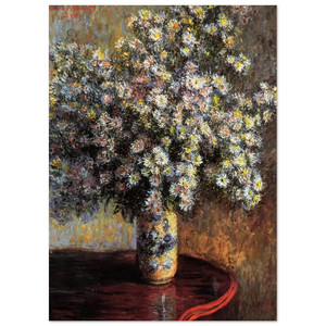 claude monet  Asters Fine Art Poster / Art Print