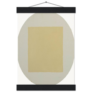 Robert Ryman Untitled Aquatint Minimalism Matte Paper Poster with Hanger