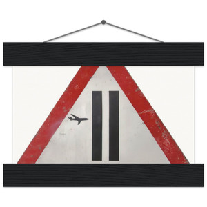 Banksy  WARNING SIGN 2006 Museum-Quality Matte Paper Poster with Hanger