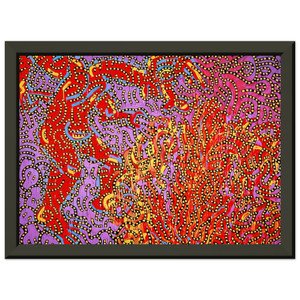 Keith Haring MOSES AND THE BURNING BUSH 1985 N1 Metal Framed Art Print