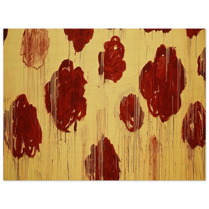 Cy Twombly Untitled Blooming A Scattering of Blossoms Other Things Wood Print