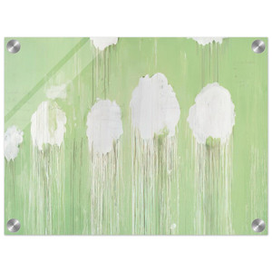 Cy Twombly  Untitled  Peony Blossom Painting  Acrylic Print