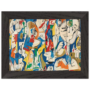 Helen Frankenthaler  The Jugglers 1951 Premium Wooden Framed Art Print / Poster