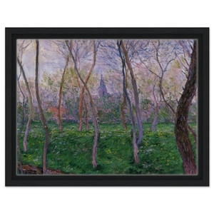 claude monet  Bennecourt Framed Canvas