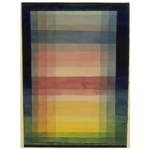 Paul Klee  ARCHITECTURE OF THE PLAIN 1923 Wood Print