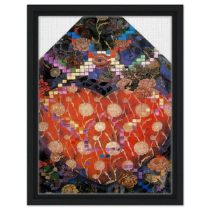Miriam Schapiro  Heartfelt  PD Pattern and Decoration Framed Canvas