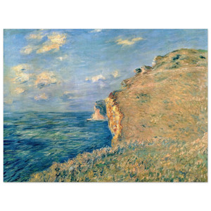 claude monet  Cliff at Fecamp Wood Print