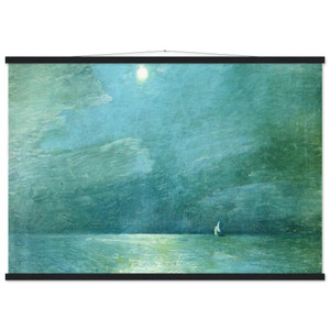 Childe Hassam Moonlight on the Sound Museum-Quality Matte Poster with Hanger