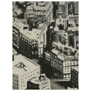 Gerhard Richter  TOWNSCAPE P1 1968 Wood Print