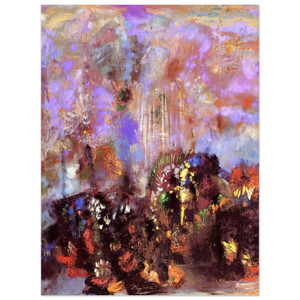 Odilon Redon  COMPOSITION WITH FLOWERS Aluminum Print