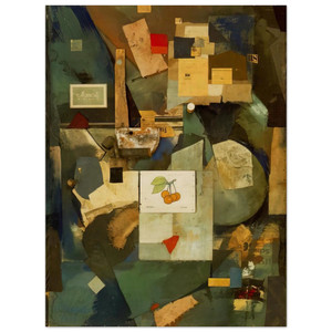 Kurt Schwitters  CHERRY PICTURE 1921 Wood Print