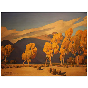 Maynard Dixon  NOVEMBER IN NEVADA 1935 Wood Print