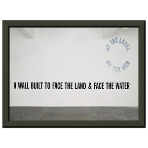 Lawrence Weiner  A Wall Built  2008 Premium Metal Framed Art Print / Poster