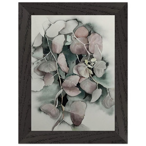 Eyvind Earle  Autumn Leaves Premium Wooden Framed Art Print / Poster