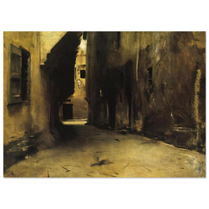 John Singer Sargent  A Street in Venice Fine Art Poster / Art Print