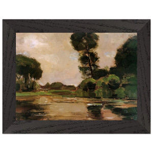 Piet Mondrian Lonely Tree Gein Sun Premium Wooden Framed Art Print / Poster