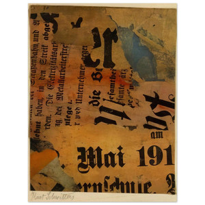 Kurt Schwitters  MAI 191 1919 Wood Print