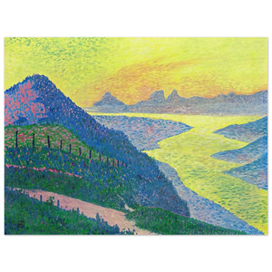 Theo van Rysselberghe  SUNSET AT AMBLETEUSE 1899 Wood Print