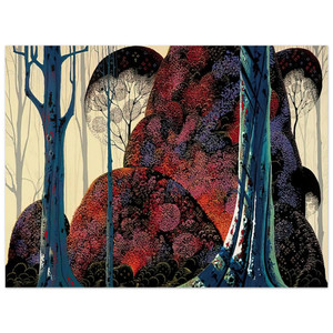 Eyvind Earle  Jewel Forest Aluminum Print