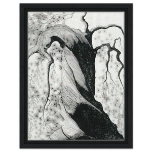 Eyvind Earle  Pine Tree Framed Canvas