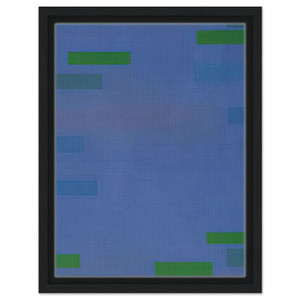 Ad Reinhardt  Abstract Painting Blue  1952 Framed Canvas