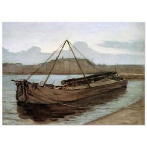 Piet Mondrian  Evening at Weesperzijde Sun Fine Art Poster / Art Print