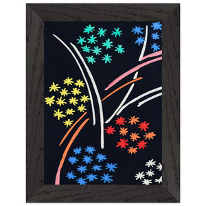 Sonia Delaunay  COMPOSITION 35 Premium Wooden Framed Art Print / Poster