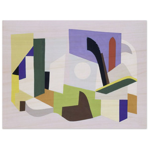 Ad Reinhardt  Untitled NY Worlds Fair  1939 Wood Print