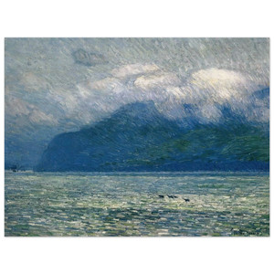 Childe Hassam  The Silver Veil and the Golden Gate Wood Print